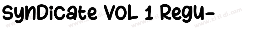 Syndicate vol 1 Regu字体转换 Syndicate vol 1 Regu字体转换